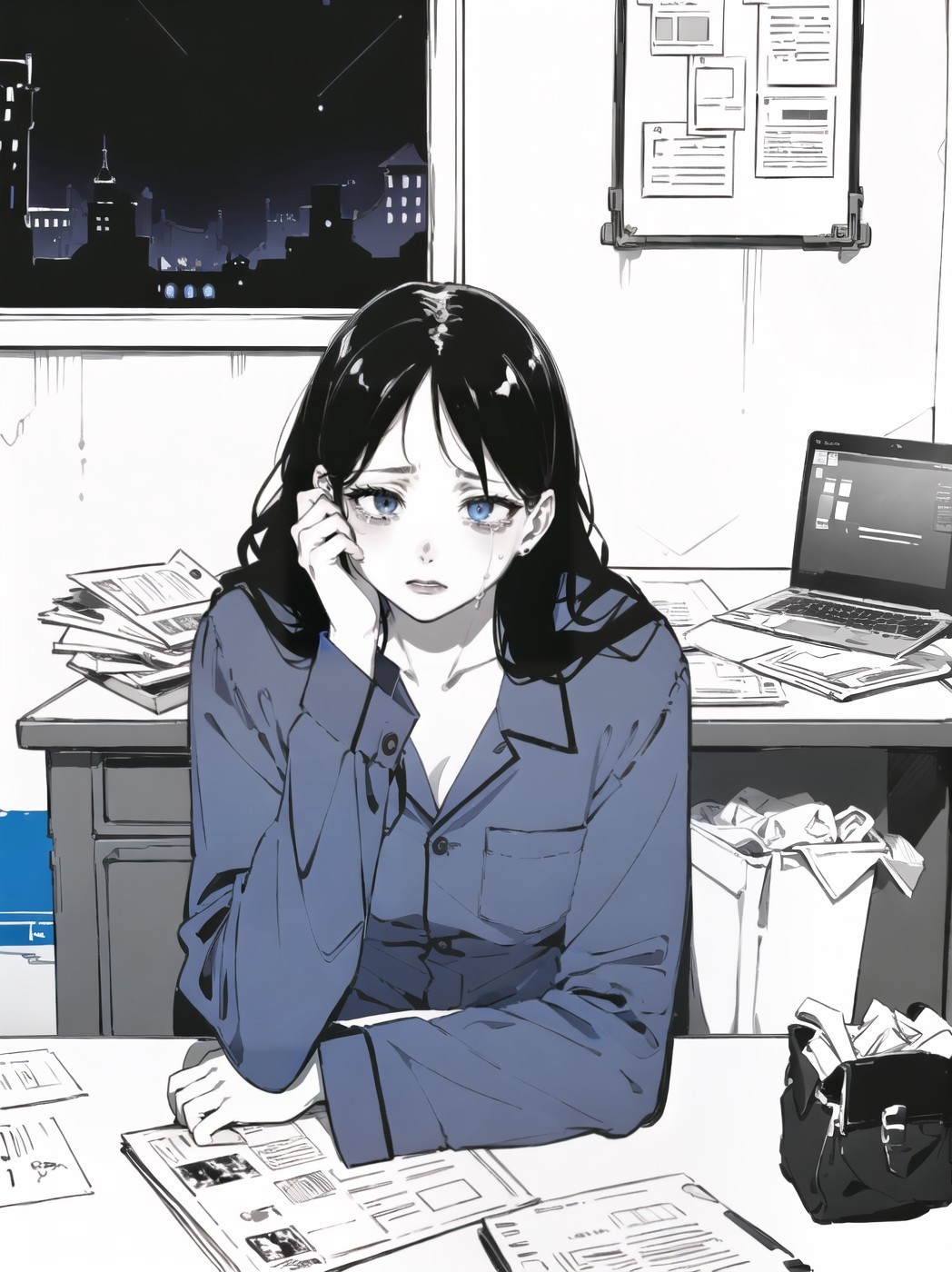 00003-vividorangemix_v10-ebstyle masterpiece best quality monochrome blue spot color.jpg